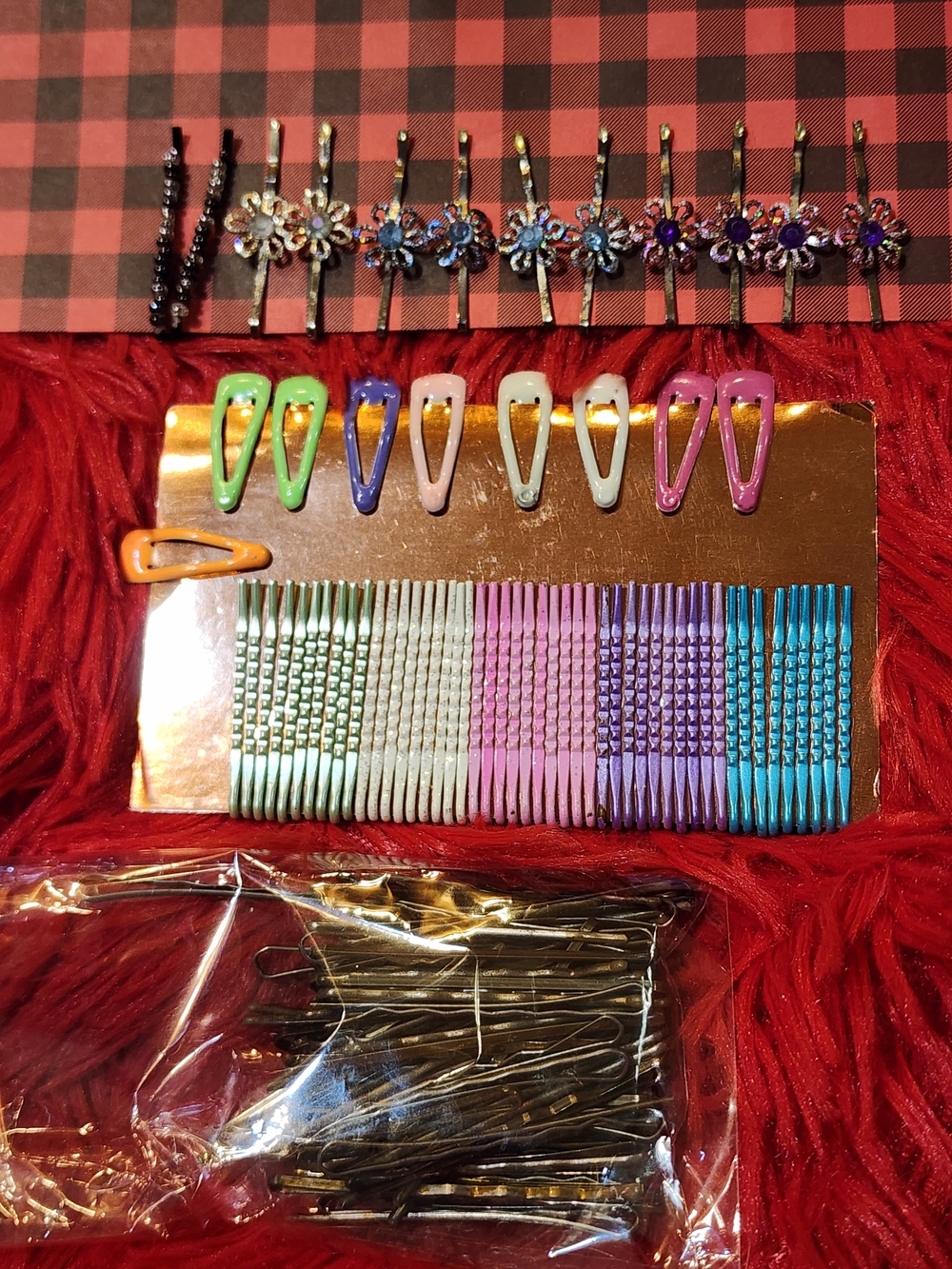 Assorted Color Hair Clip and Bobby Pin Set – Multicolor